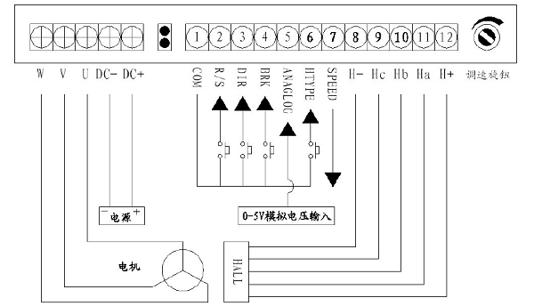 無刷驅動器接線圖