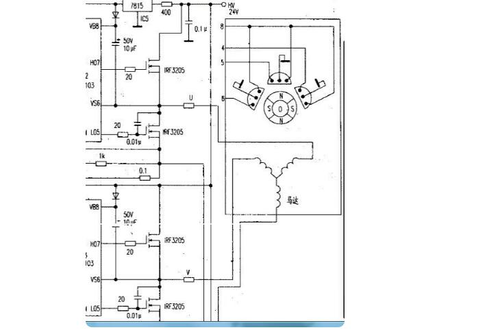 48V無刷直流電機接線原理